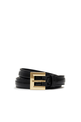 Nicola Belt in Black Patent