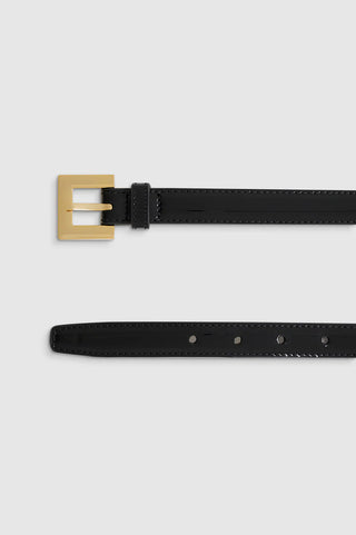 Nicola Belt in Black Patent