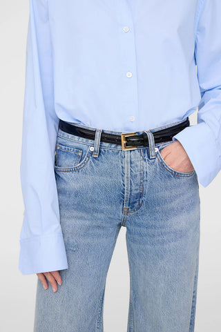 Nicola Belt in Black Patent