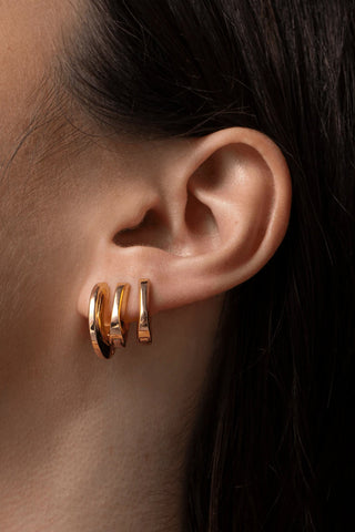 Teeni Toni Earrings in High Polished Gold