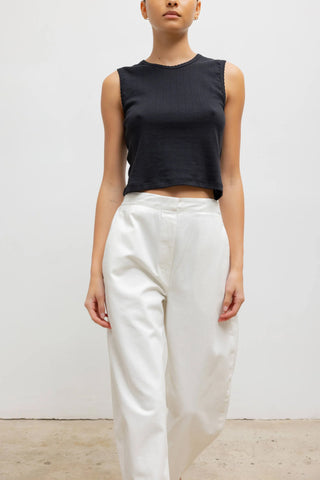 Chloe Barrel Pant in Parchment