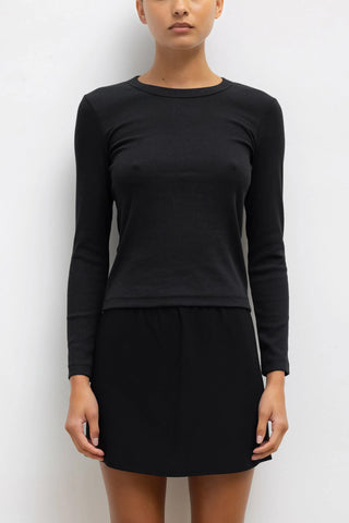 Kelly Slim Fit Long Sleeve in Black