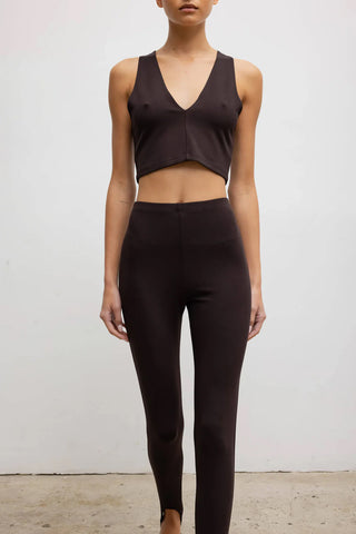 Rio Stirrup Pant in Chocolate