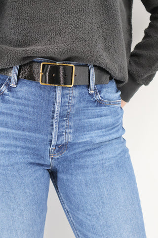 Milla Gloss Belt in Black