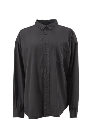 Sydney Oversized Shirt in Pigment Black