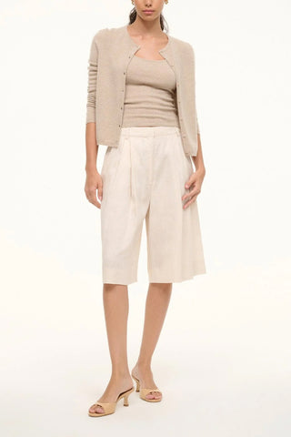 Cruz Bermuda Linen Short in Natural