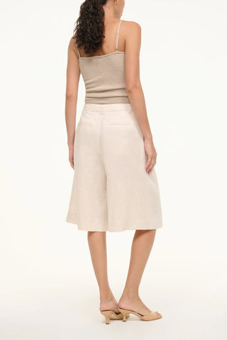 Cruz Bermuda Linen Short in Natural
