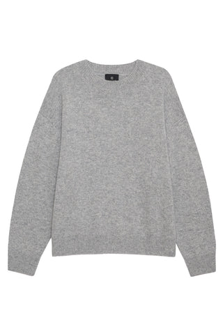 Lee Crew Sweater in Heather Grey