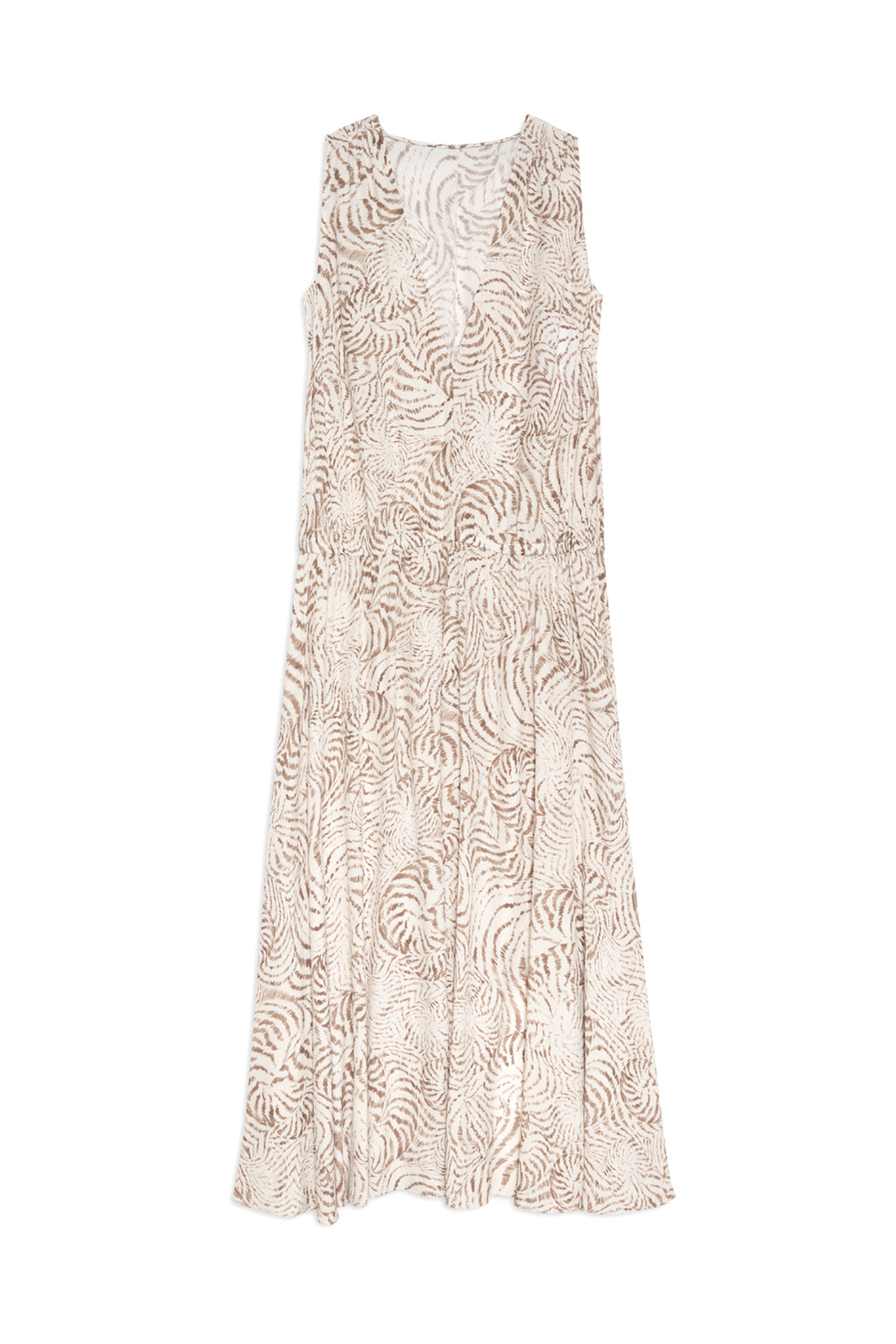 ANINE BING Mia Dress in Sand Seashell Print - Size L ANINE BING Mia Dress in Sand Seashell Print - Size L
