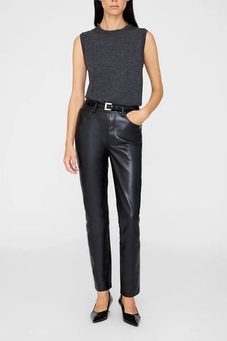 Moni Crop Tank in Heather Charcoal
