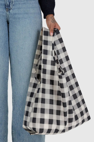 Standard Baggu in Black White Big Check