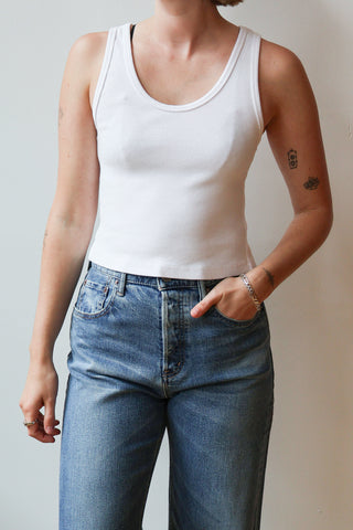 Blondie Tank in White