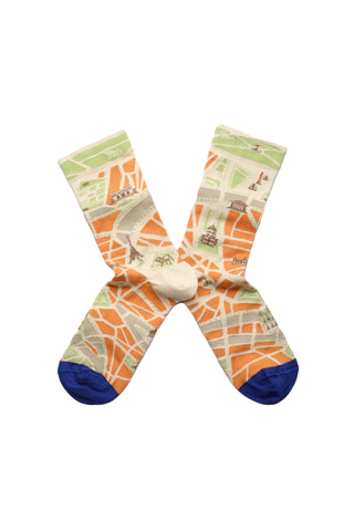 Paris Map Socks