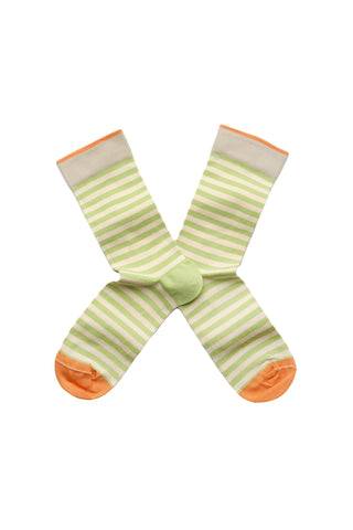 Green Striped Socks