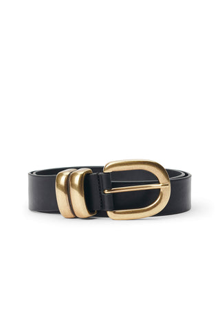 Zoira Belt in Black Gold