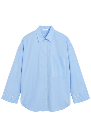 Derris Shirt in Blue Iris Stripe