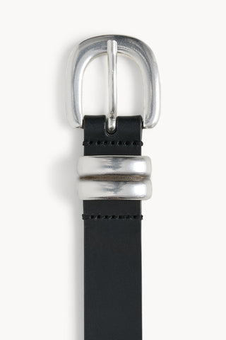 Zoilo Belt in Black Silver