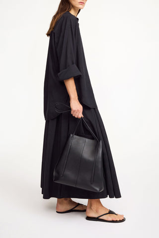 Derris shirt in Black Organic Cotton