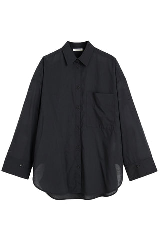 Derris shirt in Black Organic Cotton