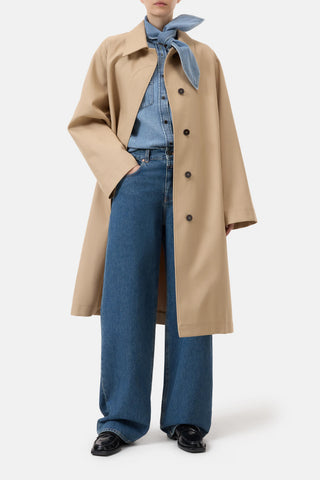 Car Coat in Urban Beige