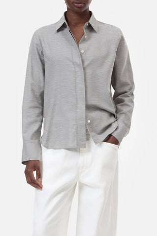 Classic Shirt in Light Grey Melange