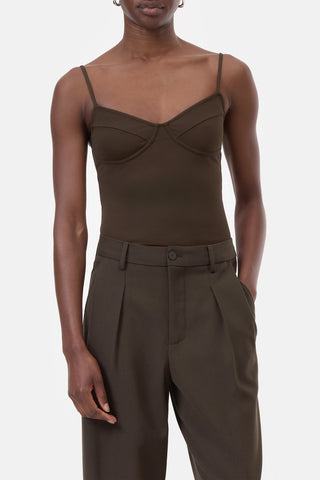 Lingerie Top in Marsh Green