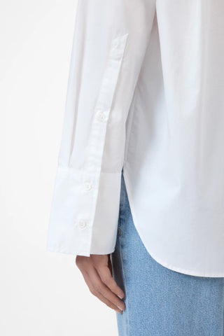 Scarf Shirt in White