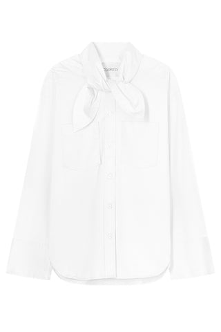 Scarf Shirt in White
