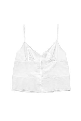 Seam Top in White