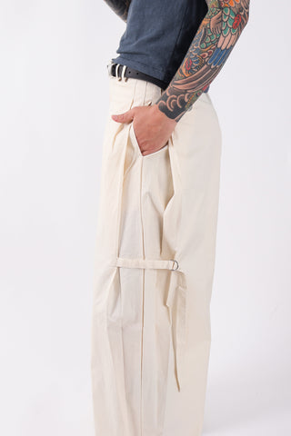 Tab Pant in Off White