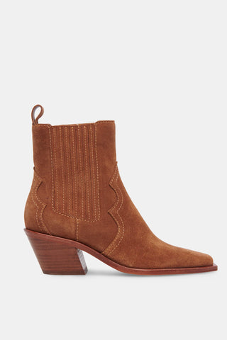 Senna Ankle Boot in Chestnut Suede