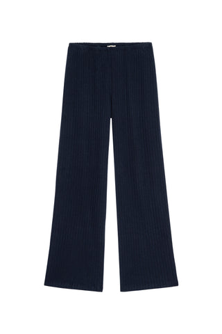 Sweater Rib Simple Pant in Navy
