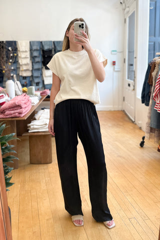 The Silky Simple Pant in Jet