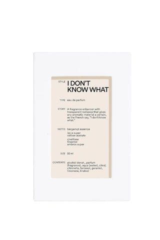 I Don't Know What Perfume