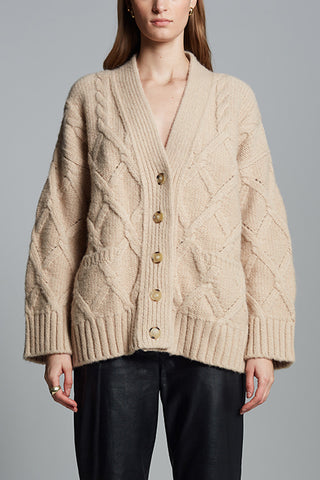 Kayln Cardi in Pale Camel