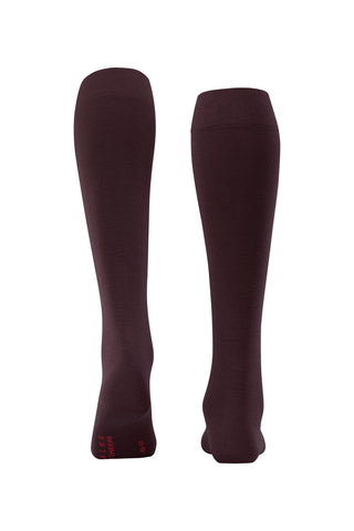 Soft Merino Knee High Socks in Barolo