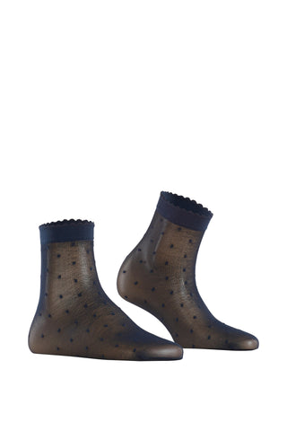 Dot Sock in Marine
