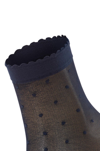Dot Sock in Marine
