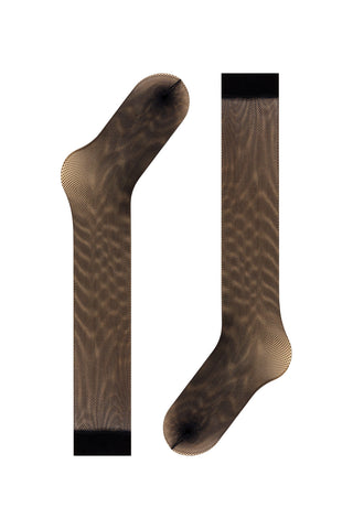 Knee High Net Socks in Black