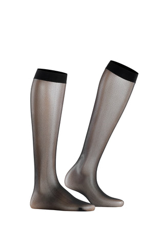 Knee High Net Socks in Black