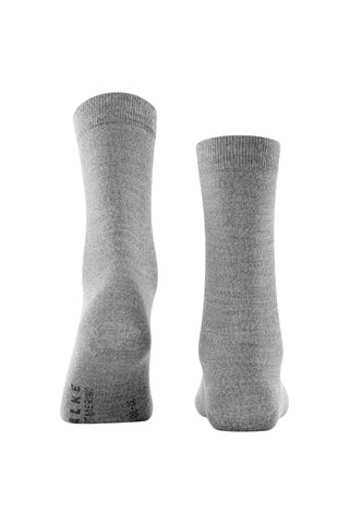 Soft Merino Sock in Light Grey