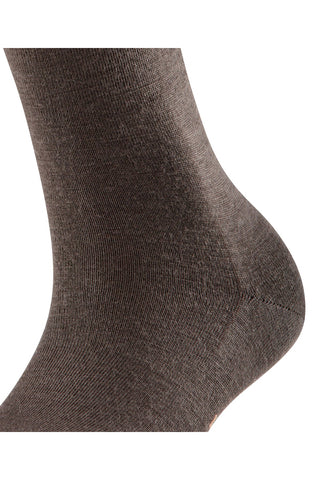Soft Merino Sock in Dark Brown