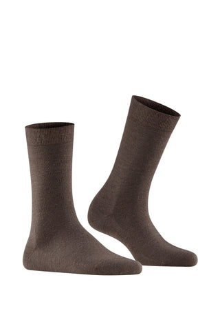 Soft Merino Sock in Dark Brown