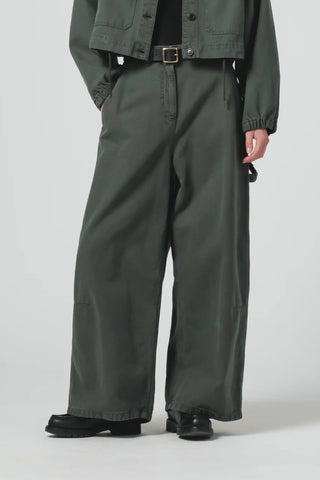 Canvas Atlantide Chino in Forest Green