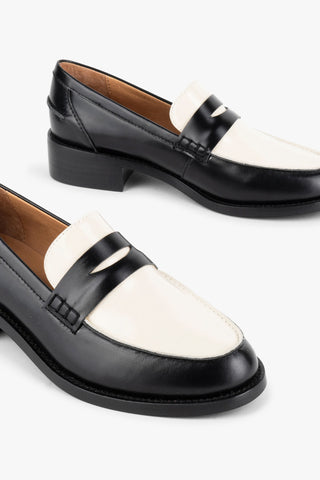 Next Door Loafer in Black and White