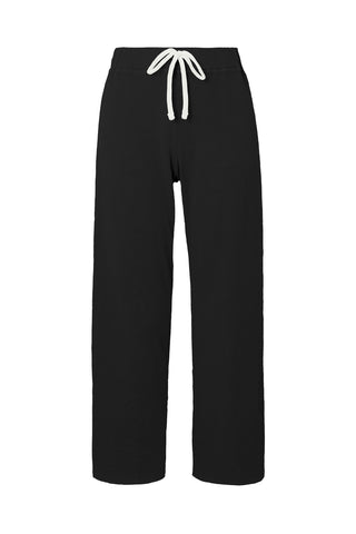 French Terry Cutoff Sweatpant in Black