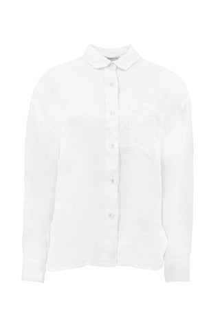 Linen Oversized Shirt in White