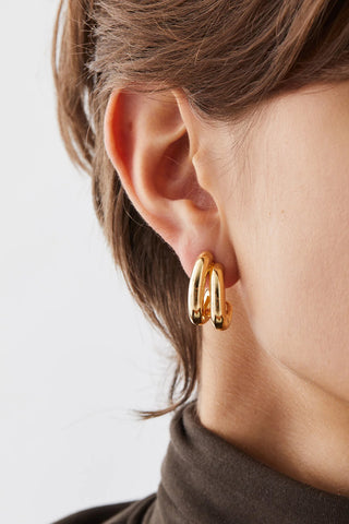 Florence Earrings in High Polish Gold