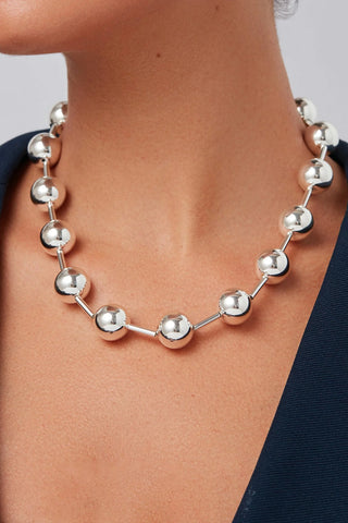 Celeste Mega Necklace in Silver