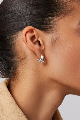 Mini Florence Earrings in High Polish Silver